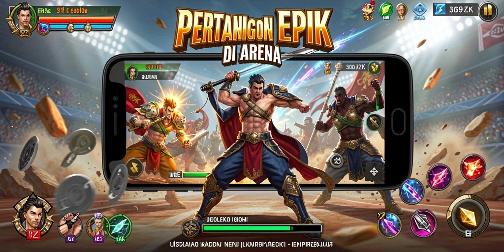 Screenshot utama gameplay 369ZK menampilkan aksi pertarungan yang seru.