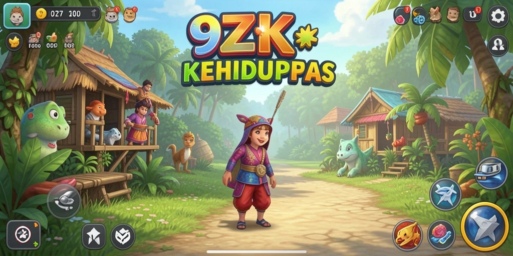 Tampilan gameplay menarik di 9ZK dengan berbagai interaksi dan aktivitas.