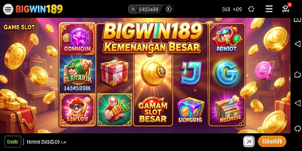 Tampilan gameplay menarik dari game Slot BIGWIN189.