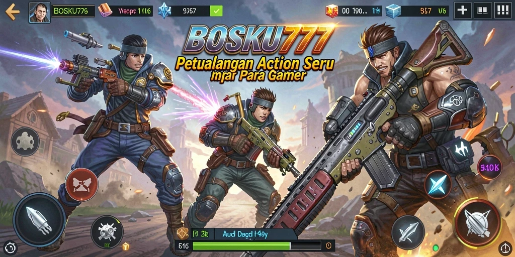 Tampilan aksi seru dari game BOSKU777 yang penuh tantangan.