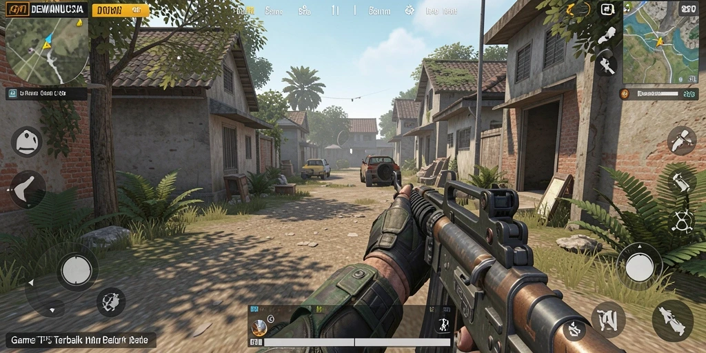 Tampilan aksi seru dalam gameplay DEWANUSA, menunjukkan intensitas TPS.