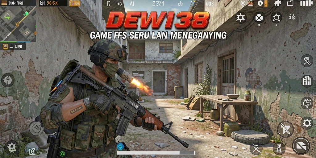 Gameplay seru dalam DEWI138 dengan aksi pertarungan FPS.