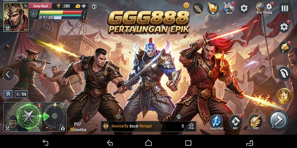 Tampilkan aksi seru dalam pertempuran Battle Royale GGG888.