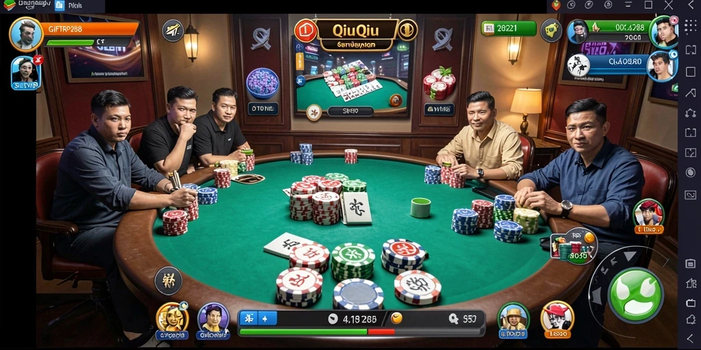 Tampilan gameplay QiuQiu yang mengasyikkan di GIFTRP288.