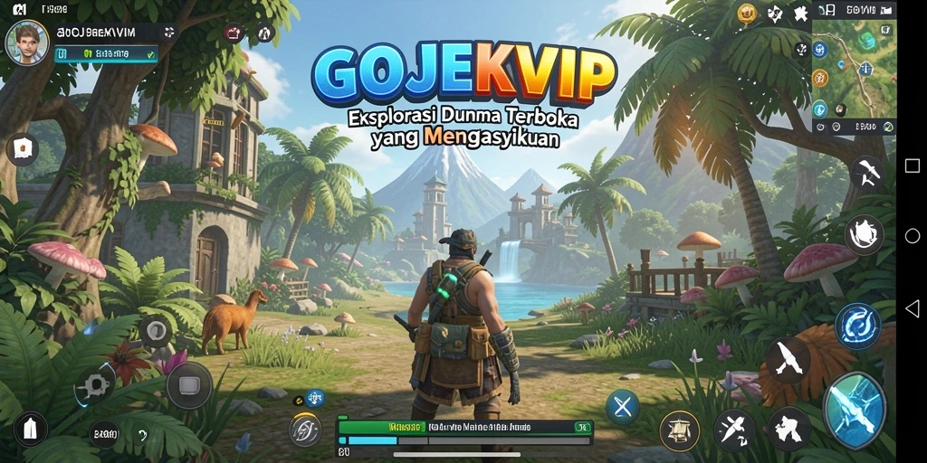 Tampilan gameplay seru dan interaktif di dunia Open World GOJEKVIP.