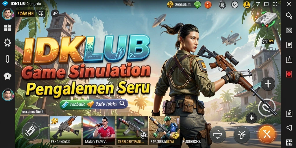 Tangkapan layar gameplay IDKLUB yang menunjukkan aksi simulasi mendebarkan.