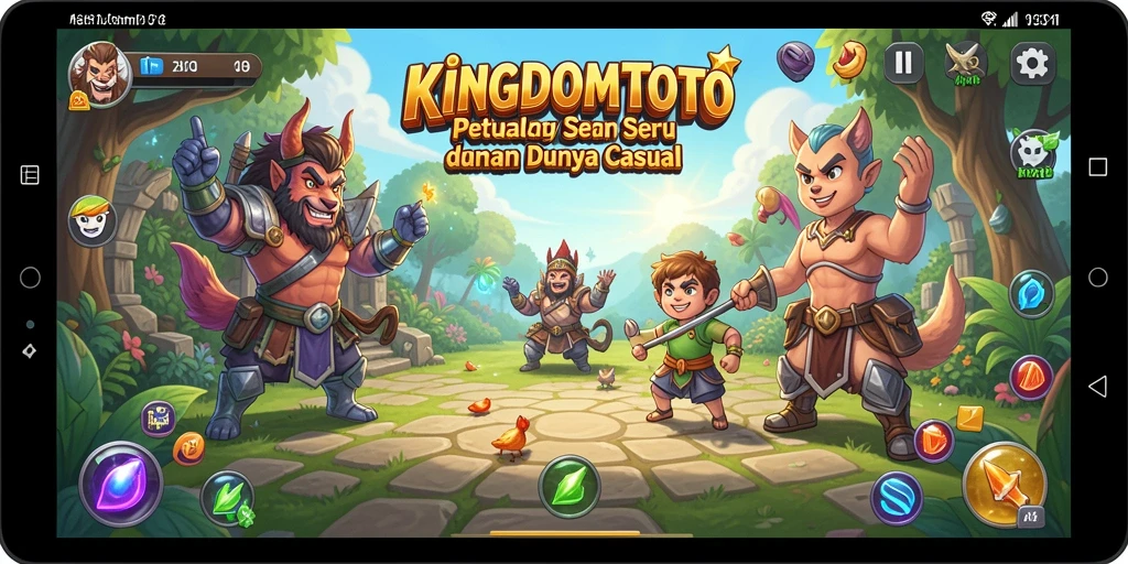 Tampilan gameplay yang seru dan penuh warna dari KINGDOMTOTO.
