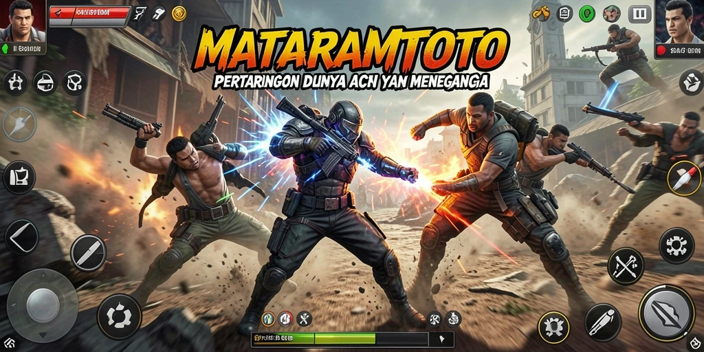 Tampilan permainan MATARAMTOTO dengan aksi pertarungan yang mendebarkan.
