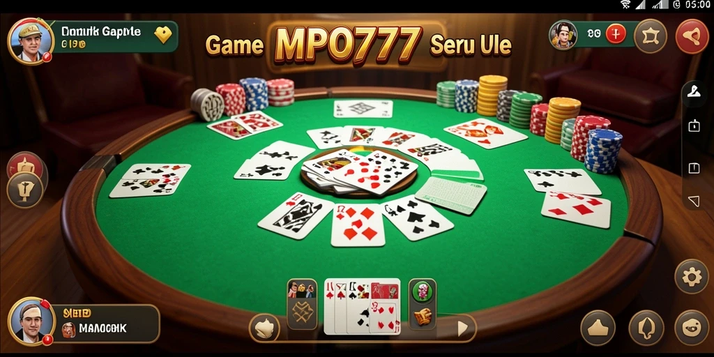 Tampilan gameplay Gaple yang menarik dan penuh tantangan.