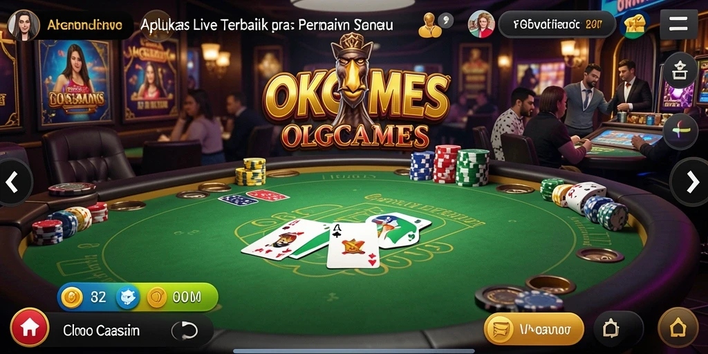 Tampilan gameplay OKGAMES yang menarik dan interaktif di Live Casino.