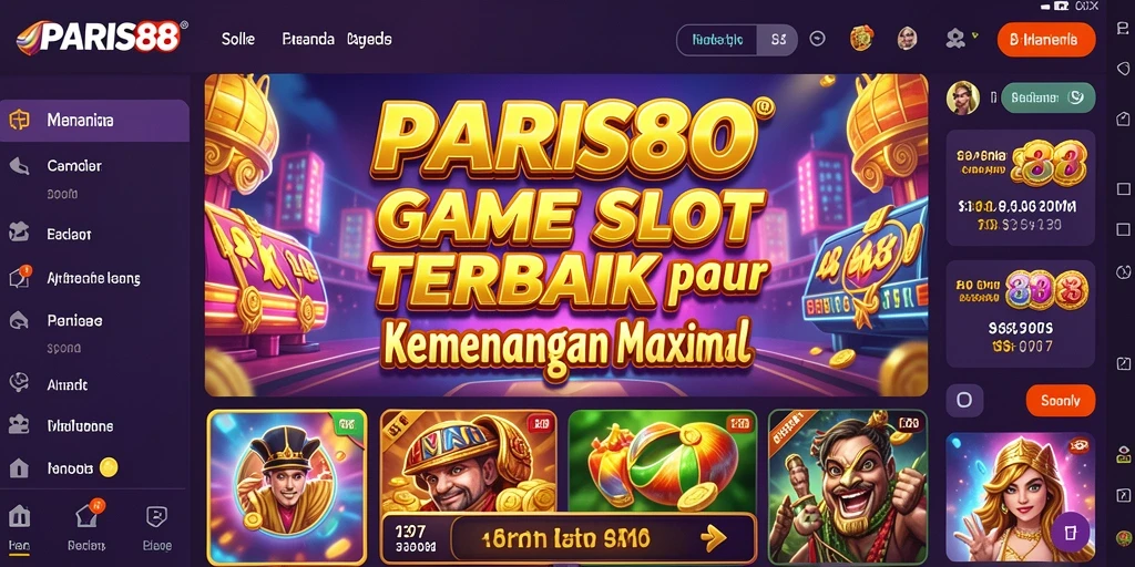 Tampilan menarik dari gameplay Slot PARIS88 yang mengasyikkan.