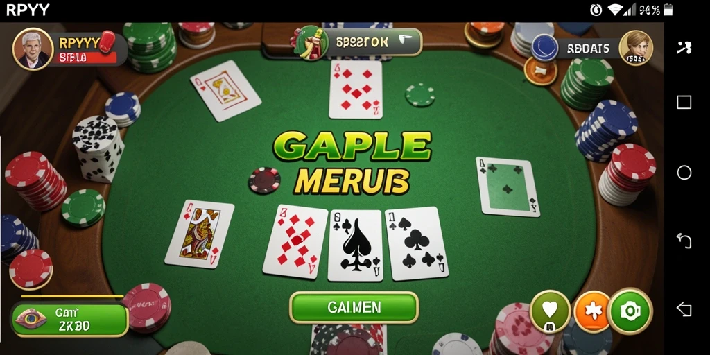 Gameplay seru dari RPYYY menunjukkan keseruan bermain Gaple.