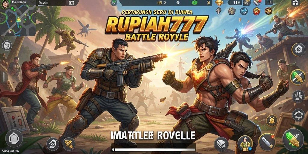 Tampilan gameplay RUPIAH777 di arena pertempuran yang menegangkan.