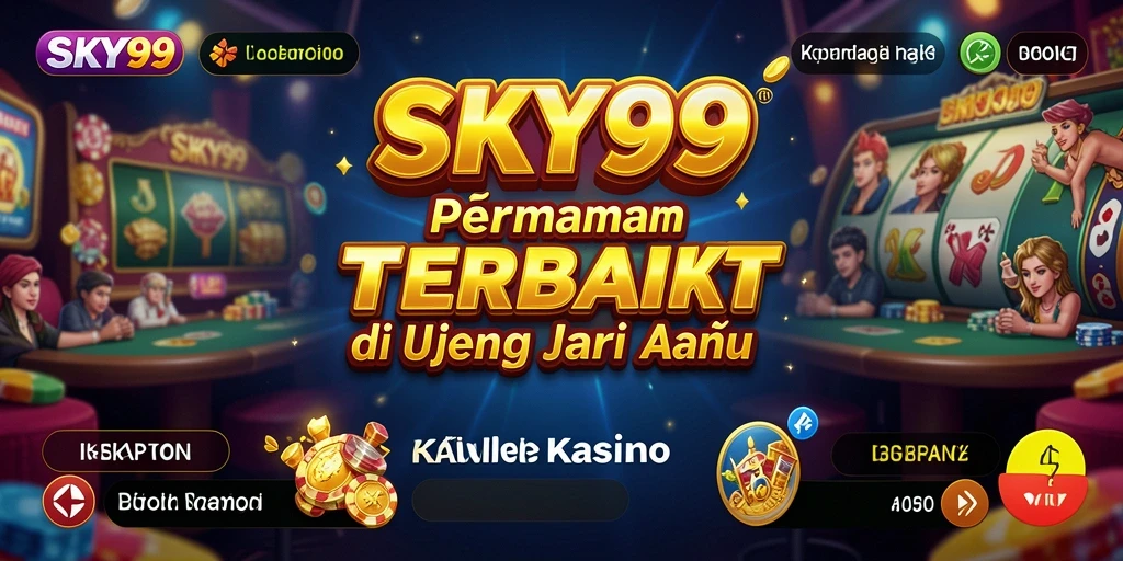 Tampilan visual menakjubkan dari permainan Kasino di SKY99.