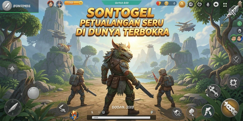 Tampilan gameplay menarik dari SONTOGEL di dunia terbuka.