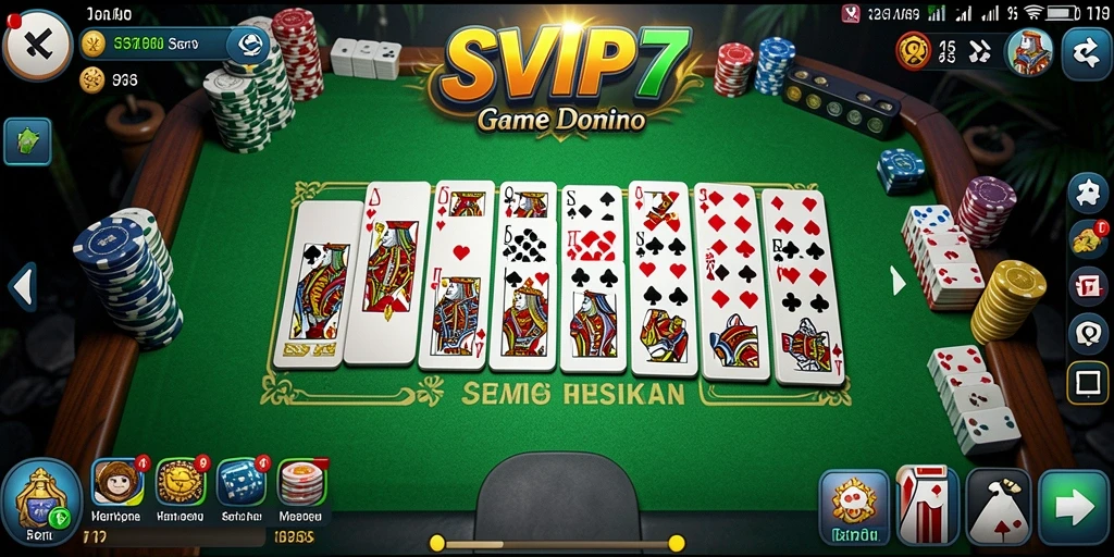 Tampilan gameplay SVIP7 yang menarik dari permainan Domino.