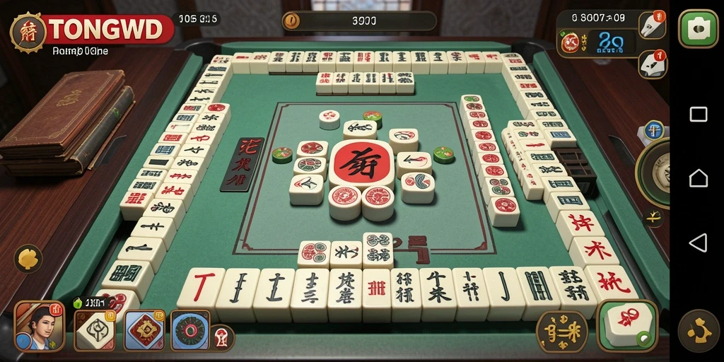 Tampilan gameplay Mahjong yang seru dan menantang.