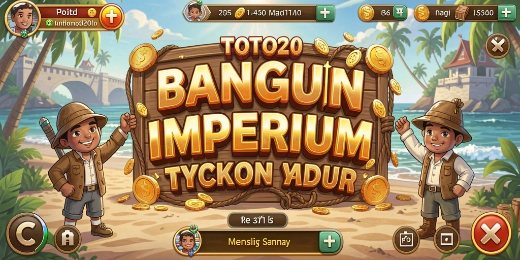 Screenshot gameplay TOTO20 yang menunjukkan dinamika bisnis Tycoon.