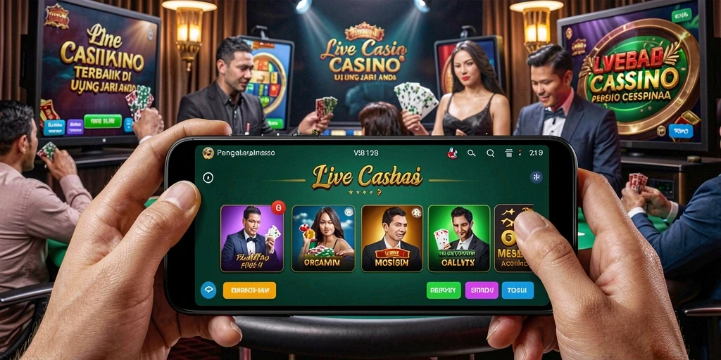 Tampilan menarik dari permainan Live Casino di V98 yang mengasyikkan.