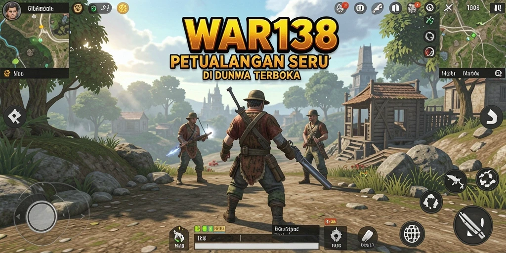 Tangkapan layar <strong>WAR138</strong> menampilkan petualangan seru dalam dunia terbuka.