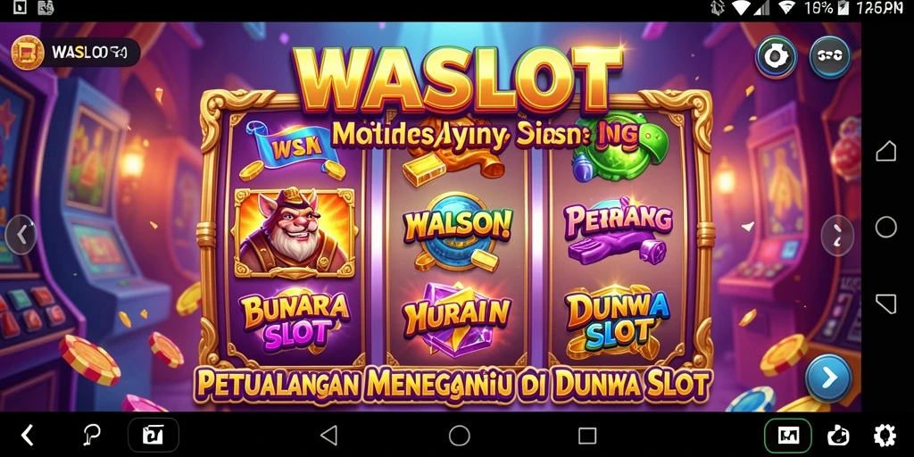 Screenshot utama dari WASLOT menunjukkan karakter yang beraksi dalam petualangan menegangkan.