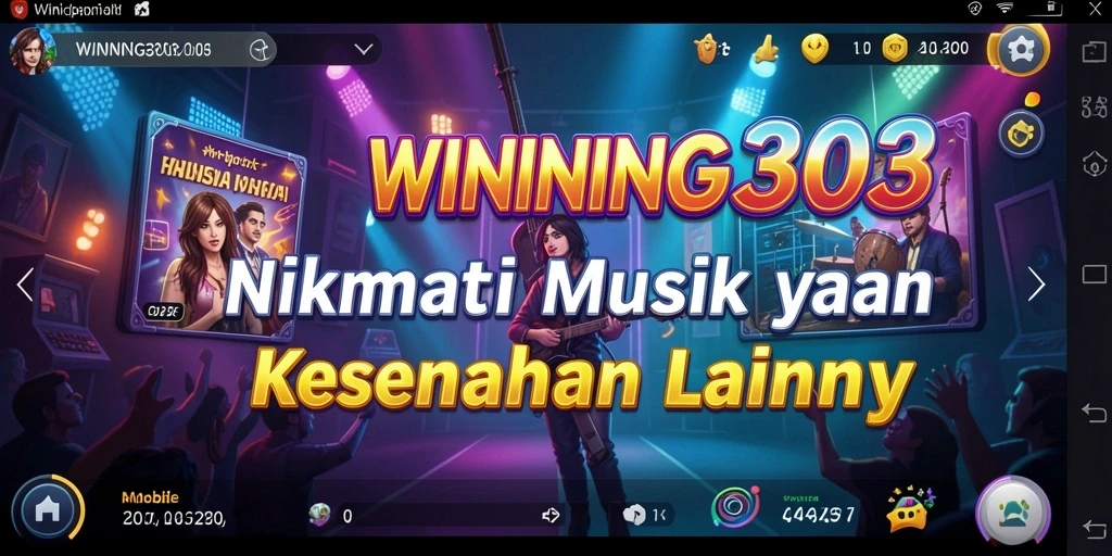 Tampilan seru gameplay WINNING303 dengan musik menawan.